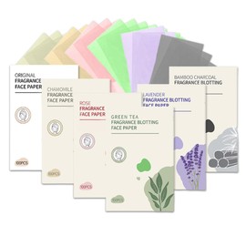 NHQZ 6 Stück Gesichts-Löschpapier Ölabsorbierende Blätter für Männer Frauen 600 Stück Gesichtsöl Blotting Paper, Gesicht Blotting-Papiere Face Oil Blotting Papers Öl-Löschpapie