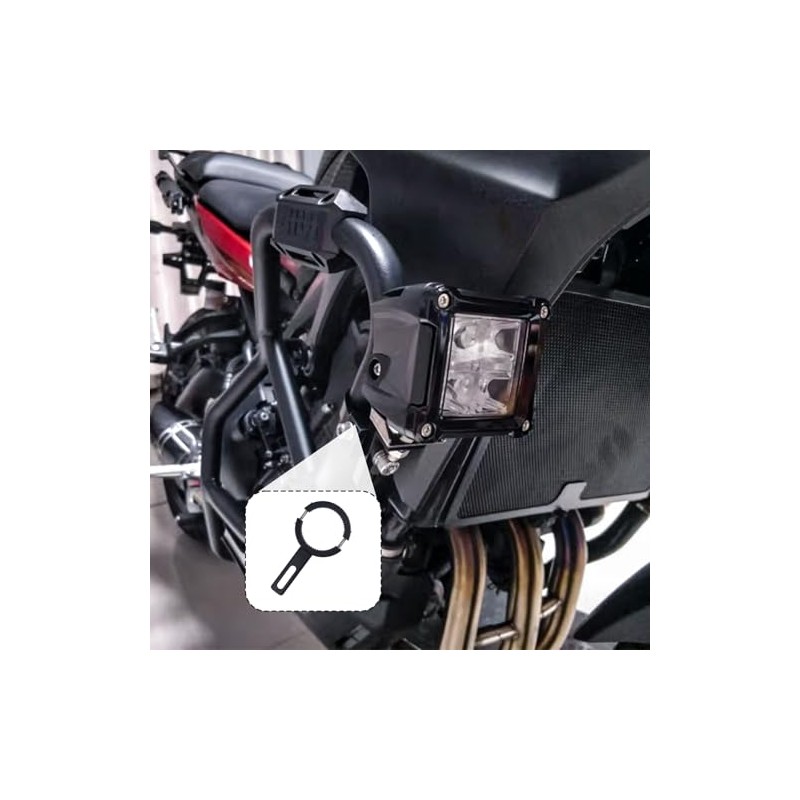 Motorcycle Headlight Bracket 38-60mm - Headlight Mount Motorcycle for Handlebar/Fork/Crashbar