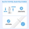 24-Inch Adjustable Bathroom Towel Bar Replacement Rod,Replacement Towel Bar for
