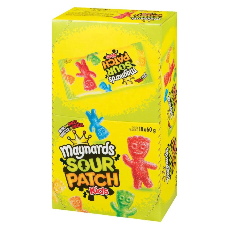 Mondelez International Maynard's Sour Patch Kids (18pk) 60g/2.1oz per pack)