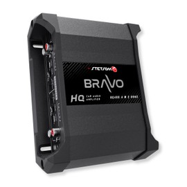 Stetsom Bravo HQ 400.4 - Multichannel Car Audio Digital Amp, 2 Ohms Stable - 400 Watts RMS 4 Independent Channels, Variable Crossover, Full Range, Car Stereo ds Bridge Speakers 400x4 RCA & High Input