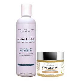 Kit Loción Azelac Anti-acné Y Matificante + Acne Clear Gel
