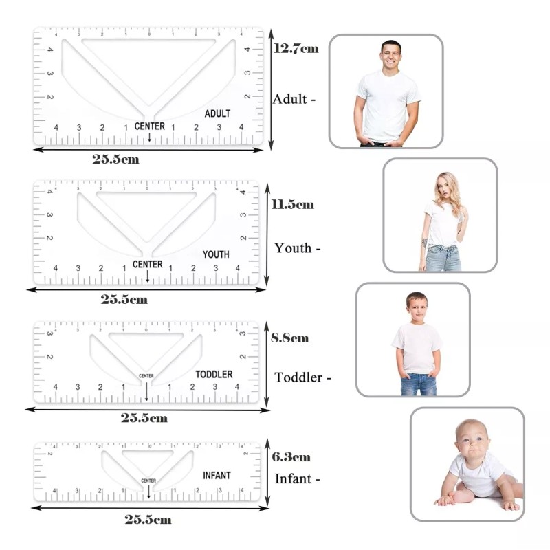 Dolores Regla Camiseta Playera Guía Gráfica Impreso Herramientas Set