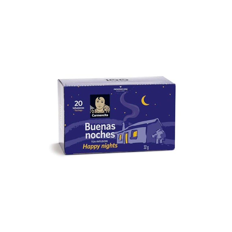 Carmencita. Happy Nights Tea Infusion. Buenas Noches (20 teabags). 32g