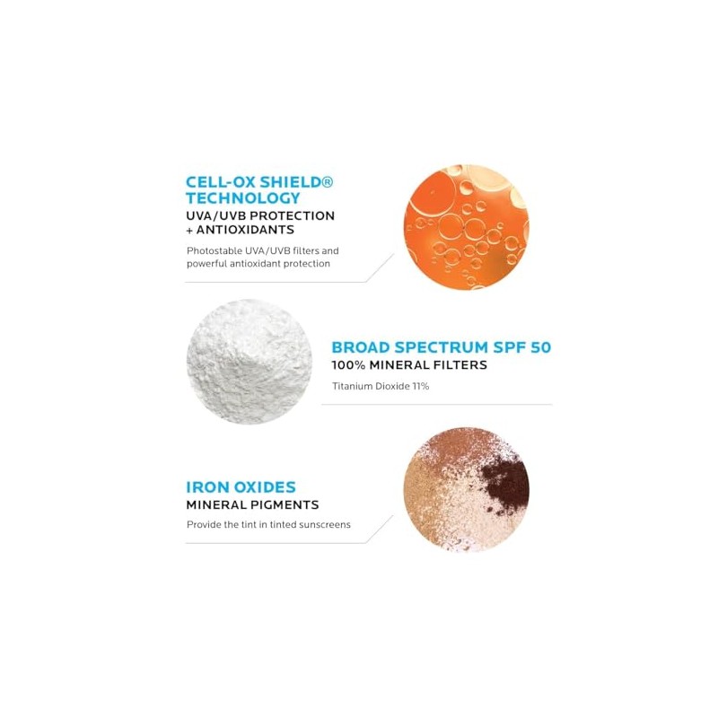 La Roche-Posay Anthelios Tinted Mineral Sunscreen Ultra-Light SPF 50, 1.7