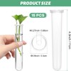 JEYORZY Pack of 15 Test Tubes for Flowers, 110 x