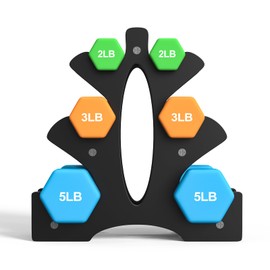 Portzon Weights Dumbbells Set with Various Color and Weights and Compatible, 1-15 LB, Anti-Slip, Anti-roll, Hex Shape