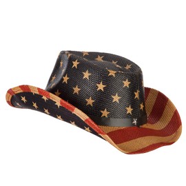 e4Hats.com Kid's USA Flag Designed Cowboy Hat - American Flag OSFM