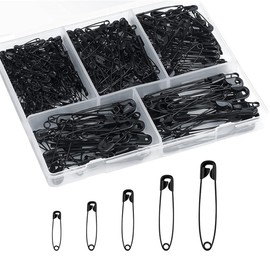 Safety Pins for Clothing Mini Rust Resistant Black Safety Pins for Sewing Arts Craft Jewelry Making 350pcs
