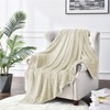 BEDELITE Fleece Throw Blanket for Couch – 3D Ribbed Jacquard