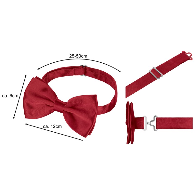 BomGuard Men's Bow Tie in 40 Colours (Black, Red etc.)