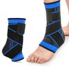 High Quality Breathable Nylon Fabric Ankle Support for Running (XL)