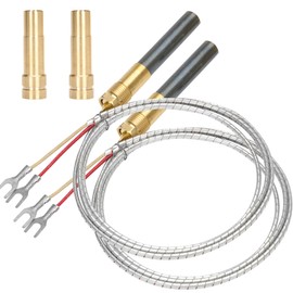 Pontuss 750mv Thermopile 36" 60125501 Thermopile Millivolt, Aluminum Thermopile Generator for Deep Fryer/Gas Range Heating, Oven Water Heater/Frying Furnace Thermopile-2PCS