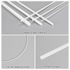 M METERXITY 15 Pack Square Plastic Bar Bars 4mm x