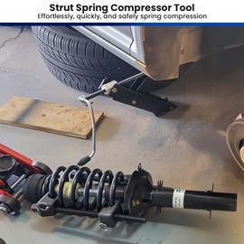 ATPEAM Macpherson Strut Spring Compressor 2pc Heavy Duty Coil Spring Compressor Strut Remover Installer Tool 7/8in Socket 1/2in Drive