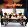 BETESSIN Pack of 2 137 x 274 cm Tablecloths Birthday