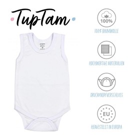 TupTam Baby Boys' Underarm Bodysuit, in Plain Colours, Pack of 5 - Colour mix 4, size: 86