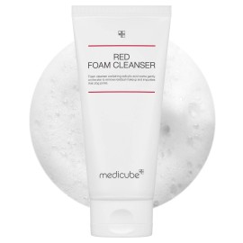 Medicube Red Foam Cleanser 4.08 Fl Oz with Salicylic Acid BHA for Deep Cleansing