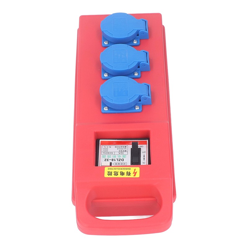 Portable Socket Box 3 Position 3 Hole Outlet IP54 Mobile
