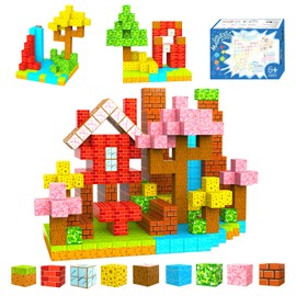 TYORORO Magnetic Blocks, Gnet Cube, Spring Journey, Rich Nature Scenery, Large Size, 1.3 inches (33 mm), Magnetic Blocks, Magnetic Toys, Freely Assembly, For Kids, Educational Toys, Concentration,