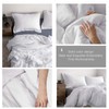 Simple&Opulence 100% Washed Linen Duvet Cover with Embroidered,Queen Size(88"x 92"),3