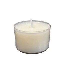 Stonebriar Bulk 192 Pack Unscented Smokeless Long Burning Clear Cup Tea Light Candles with 8 Hour Extended Burn Time