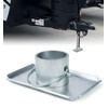 Aupar Trailer Jack Foot Plate with Pin Base, 5000lbs Capacity