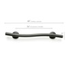 Seachrome 48" Designer Wave Shaped Shower Grab Bar, Matte Black