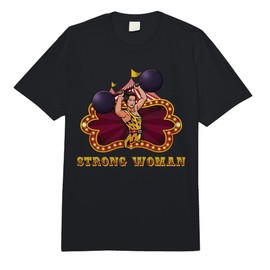 Strong Woman Superhuman Circus Employee Carnival Them Comfort Colors Adult Heavyweight T-Shirt