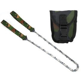 Outdoor Mini Portable Hand Chain Saw Survival 33T Logging Camping Pocket Saw Camouflage