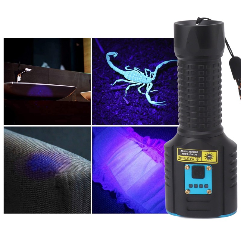 365nm UV Flashlight 2 in 1 LED White and Ultraviolet