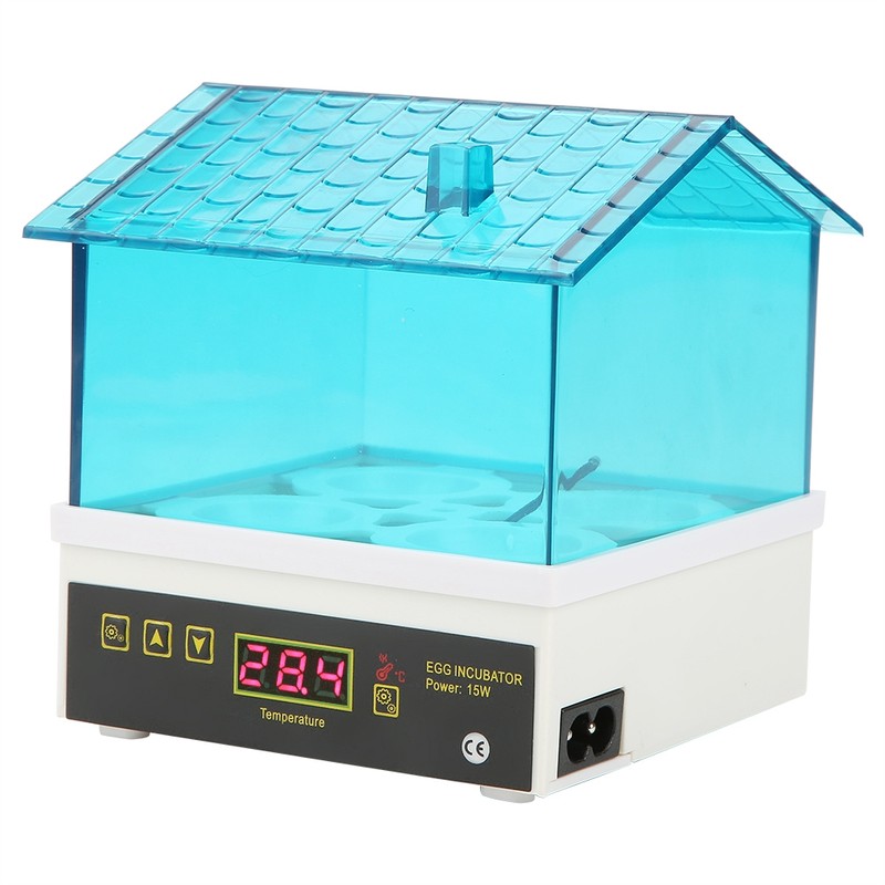 4 Eggs Mini Incubator Hatcher Household Digital Semiautomatic Hatching House