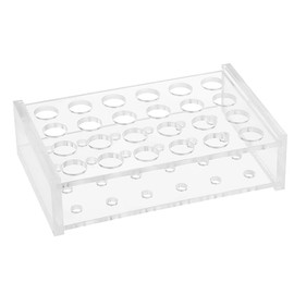 OLYCRAFT 24 Holes 1.5ml/2ml Test Tube Stand Centrifugal Tube Rack Tube Tube Rack Tube Rack Chew Black Acrylic Test Tube Holder Test Tube Holder Test Tube Rack Test Tube Display Rack 71x110x30mm Hole