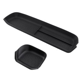 CARFIB Driver Storage Box Organizer Mat Fit for Toyota RAV4 2025-2019 Passenger Side Mats Glove Box Organizer Tray Interior Insert Accessories