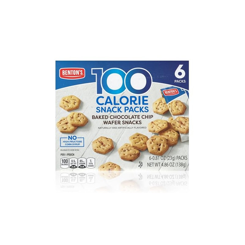 Benton’s 100 Calorie Baked Wafer Snack Packs (1 Box, Chocolate
