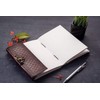URBAN LEATHER Double Dragon Embossed Journal for Men Women, Sketchbook