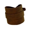 Leather Bracelet 5.8 cm Wide Light Brown Wrap Bracelet, Leather,