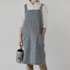Surblue Cotton Denim Apron With 2 Pockets, Cross Back Aprons