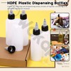 Wokape 15Pcs 100ML Clear Dispensing Bottles, Empty Plastic Squeeze Bottle