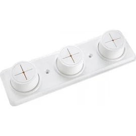 Croydex DB361510U Triple Cloth Holder, Beige