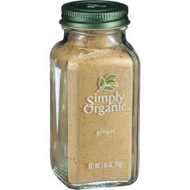 Simply Organic Ginger Root - Organic - Ground - 1.64 oz - 95%+ Organic -