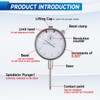 HOMKLV 0-1" Magnetic Base Dial Indicator Kit, 0.001" Resolution Precision