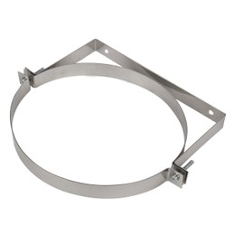 Stainless Steel Wall Bracket Chimney Liner Clip Flue Liner Clamp Holder Multi Fuel Stove Support KJ20 (110mm)
