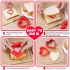 Sykuduerly Heart Cookie Cutter, 10 Pcs Valentines Day Heart Cookie