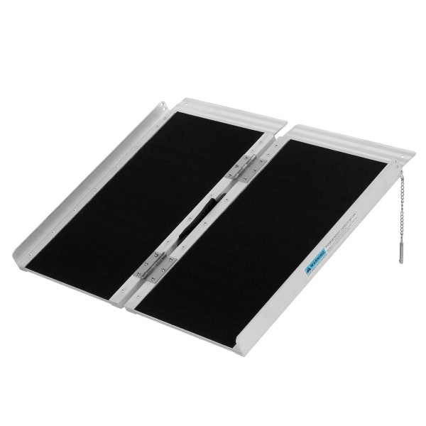 Unbranded 24" x 28" Folding Aluminum Wheelchair Ramp Portable Mobility