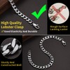 Cuban Link Bracelet for Men Silver Chain Bracelet Link Bracelets