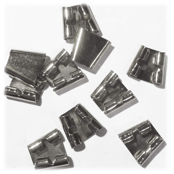 Blank Bolo Tie Slides Pack of 10 Silvertone