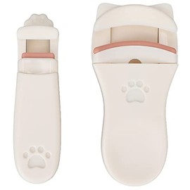 Rizador De Pestañas, 2 Piezas Rizador De Pestañas Con Forma De Pata De Gato Mini Rizador De Pestañas Portátil Rizador De Pestañas, Herramienta para Rizar Pestañas con Clip Cute Eyelash Curler Set