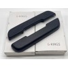 KK 1968 1969 1970 1971 1972 CHEVELLE ARMREST PADS BLACK