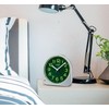 Seiko KR525S Alarm Clock, Analog Clock, Visible at Night, Silver